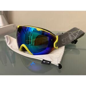 Smith IO/S ski snowboard goggles adult high light lens green mirrored gray green